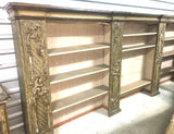 18th-Century Italian Painted & Silver Gilt Bookcase
