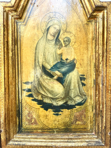 1940s Florentine Gilt Religious Tryptic