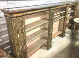 18th-Century Italian Painted & Silver Gilt Bookcase