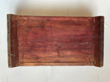 French Art Deco Wooden Box with Mirror