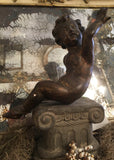 19th-Century Italian Carved Wood Putto