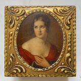 Florentine Gilt Box w/Lady Portrait