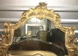Late 19th-C Italian Carved and Gilt Buffer Mirror