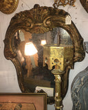1940s Italian Carved and Gilt Wooden Mirrors, Pair