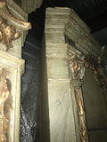 19th-Century Italian Parcel-Gilt Corner Cabinets