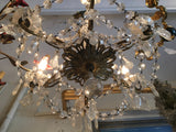 Italian Crystal and Glass Chandelier