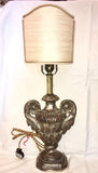 18th-Century Italian Carved & Silver-gilt Wood Fragment Lamps