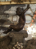 19th-Century Italian Carved Wood Putto