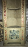 19th-Century Italian Parcel-Gilt Corner Cabinets