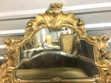 Late 19th-C Italian Carved and Gilt Buffer Mirror