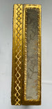 Florentine Parcel-gilt and Upholstered Wooden Box w/Crest