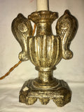 19th-Century Carved and Silver-gilt Urn Table Lamps, Pair