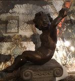 19th-Century Italian Carved Wood Putto