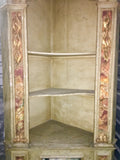 19th-Century Italian Parcel-Gilt Corner Cabinets